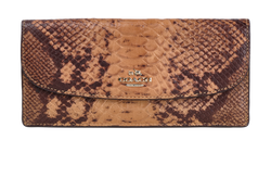 Coach Long Wallet, Leather, Brown, 3159, DB, 3*